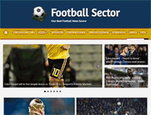 Tablet Screenshot of footballsector.com